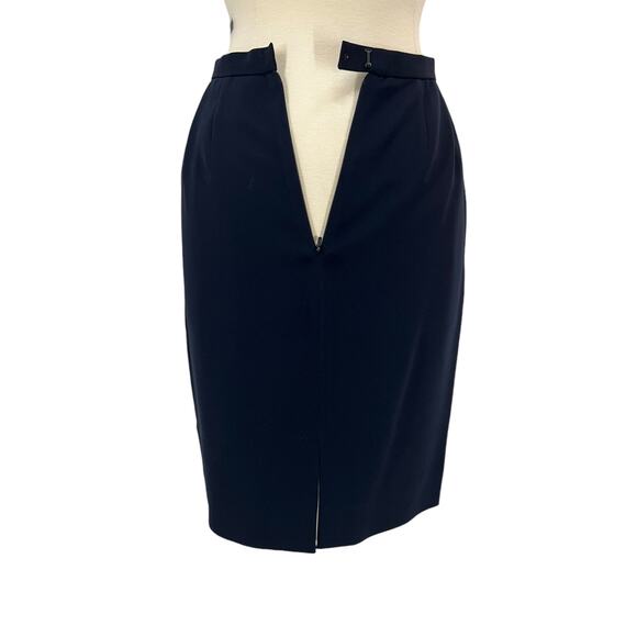 BADGLEY MISCHKA STUDIO Navy Pencil Skirt SZ 4 - Picture 3 of 13